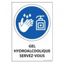 Panneau Gel hydroalcoolique servez-vous - vinyle souple - A5