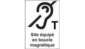 Panneau Signalétique Site Équipé En Boucle Magnétique