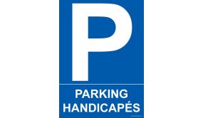 Panneau - Parking Handicapés 