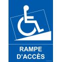 Panneau handicapé "Rampe d'accès"