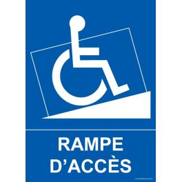 Panneau handicapé "Rampe d'accès"