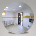 Miroir pour sanitaire incassable PLEXICHOK - Rond ou rectangulaire