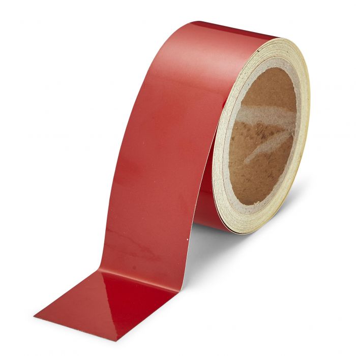 Bande adhésive réfléchissante en PVC avec finition rouge 5 cm VidaXL 153120  - Habitium®