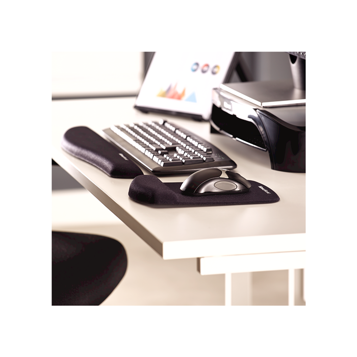 VAGAU Repose-poignet pour clavier et tapis de souris - Ensemble ergonomique  en mousse à mémoire de forme pour bureau, ordinateur portable, Mac,  ordinateur et jeux - Durable et confortable - Soulage la