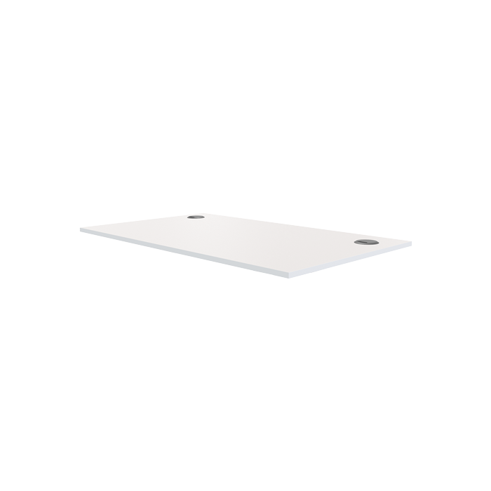 Plateau blanc 1200 x 800 mm pour bureau réglable