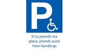 Stickers - Si Tu Prends Ma Place, Prends Aussi Mon Handicap - Par 20