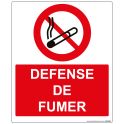Panneau D'interdiction Iso En 7010 - Défense De Fumer - P002 - 250 X 300 Mm