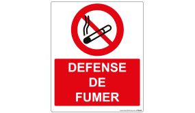 Panneau D'interdiction Iso En 7010 - Défense De Fumer - P002 - 250 X 300 Mm