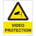 Panneau D'information - Vidéo Protection - 300 X 250 Mm - Vinyle Ou Pvc