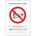 panneau Interdiction de fumer 