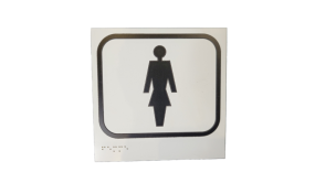 Panneaux Femme - 150 X 150 Mm - Relief Et Braille