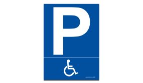 Panneau - Parking pictogramme handicapé 