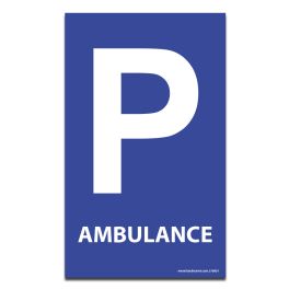 Panneau Parking AMBULANCE - plat