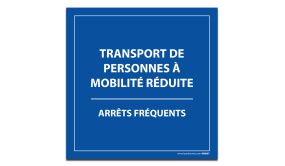 Plaque Magnétique Pour Véhicule - Transport Pmr, Arrêts Fréquents