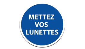 Panneau Mettez Vos Lunettes - Panneau D'obligation De Port D'epi