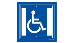 Panneau Signalisation - Ascenseur Pour Les Personnes En Situation De Handicap