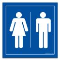 Panneau signalétique toilettes "Picto homme-femme"