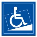 Ce pictogramme permet d'indiquer un lieu aux personnes en situation de handicap et à mobilité réduite PMR