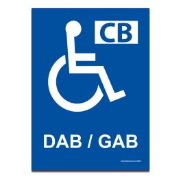 Panneau - Distributeur automatique handicapé