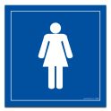 Panneau - Toilettes Femme - Carré