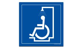 Panneau Signalétique Douche Réservés Aux Personnes En Situation De Handicap