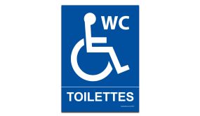 Panneau Toilettes Handicapés 
