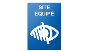 Panneau - Site Équipé Handicap Visuel