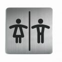 Picto de porte carrée "Toilettes Homme/Femme"