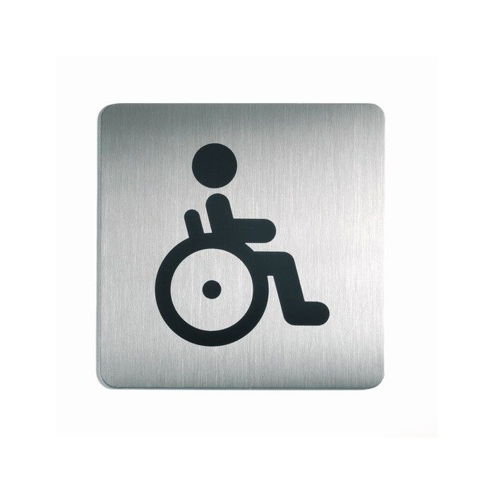 Picto de porte carrée "Toilettes Handicapés"