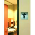 Picto de porte carrée - toilettes hommes
