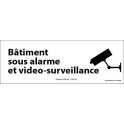 Panneau D'information Bâtiment Sous Alarme Et Vidéo-surveillance