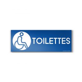 Panneau Toilettes Design "Handicapé"