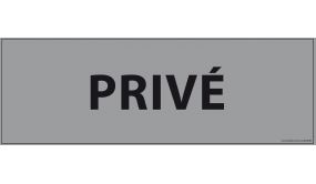 Signalisation d'information - PRIVE - 210 x 75 mm - PVC 