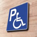 Panneau Parking handicapé à couvre-chant PMR