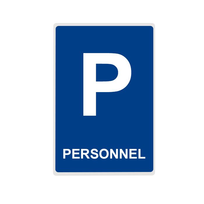 Panneau Parking PERSONNEL - plat