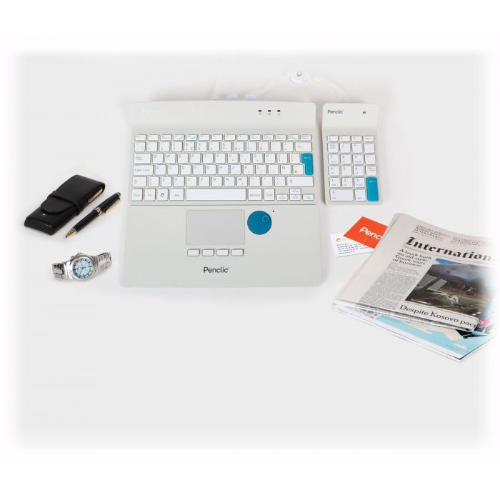 Pavé tactile pour clavier compact, Blanc, 85x51mm, Pour XP et +, Mac OS X  10.1 et version plus récente, Linux