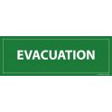 Panneau Evacuation FOND VERT