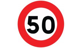 Panneau de circulation "limiation de vitesse 50km/H
