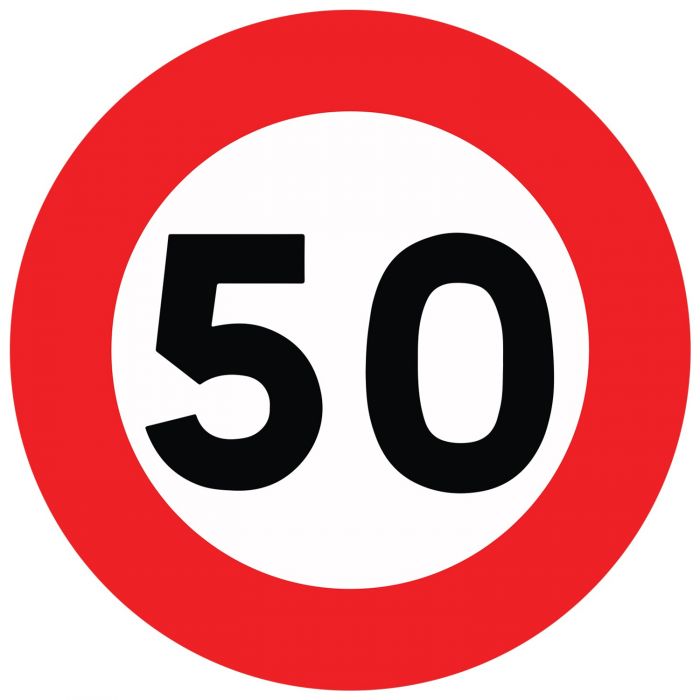 Panneau de circulation "limitation de vitesse 50km/H"