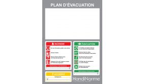 Poster plan d'évacuation personnalisable