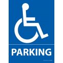 Panneau Parking + pictogramme PMR