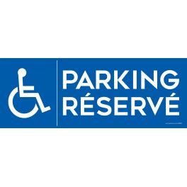 Panneau Parking Réservé logo PMR