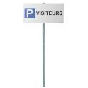Kit panneau de parking - P VISITEURS