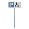 Kit panneau de parking P + logo PMR