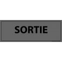 Signalisation d'information - SORTIE - 210 x 75 mm GRIS