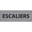 Signalisation d'information - ESCALIERS - - 210 x 75 mm GRIS