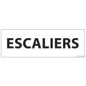 Signalisation d'information - ESCALIERS - - 210 x 75 mm BLANC