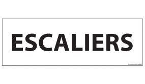 Signalisation d'information - ESCALIERS - 210 x 75 mm 