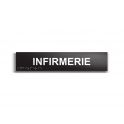 Infirmerie - Plaque de porte en braille et relief - 25 x 5cm