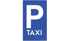 Panneau De Parking - Taxi